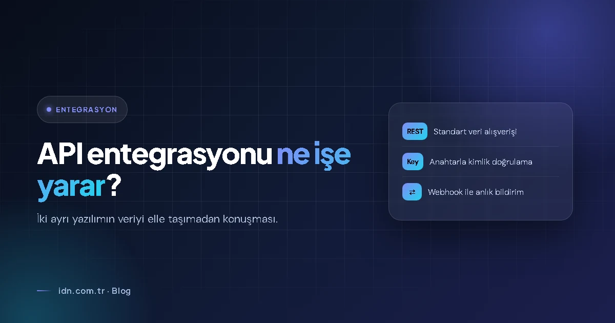 API Entegrasyonu Nedir? Ne İşe Yarar?